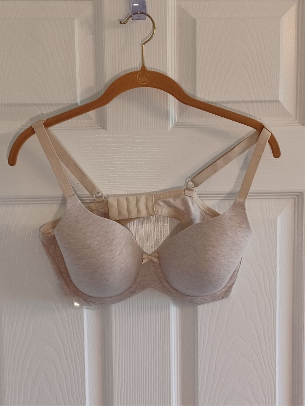 Ambrielle Organic Cotton Light Beige Underwire T-Shirt Bra 38C